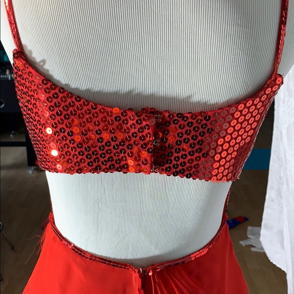 ✓ DV Designs formal long gown festival size 8 red - Picture 2 of 13
